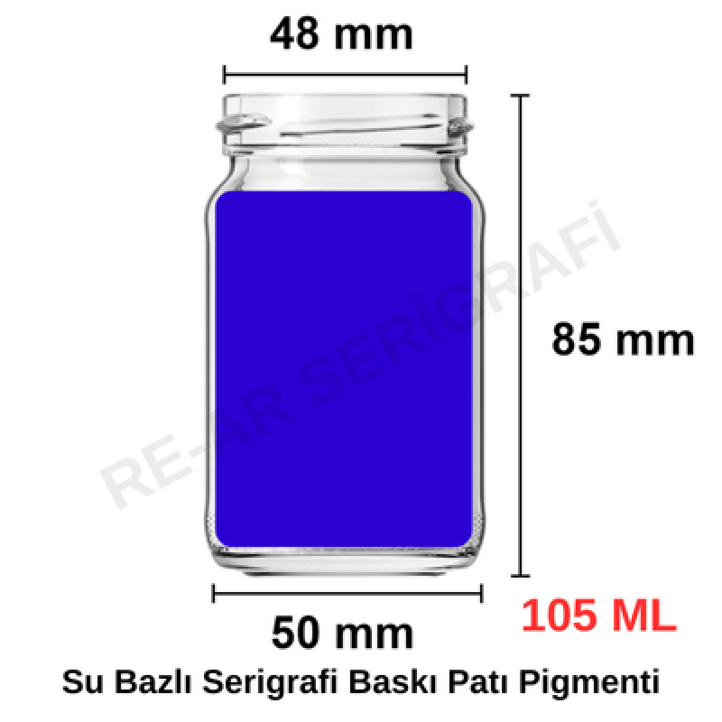 Mavi Su Bazlı Serigrafi Baskı Patı Pigmenti 105 ml