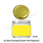 Sarı Su Bazlı Serigrafi Baskı Patı Pigmenti 40ml