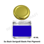 Mavi Su Bazlı Serigrafi Baskı Patı Pigmenti 40ml